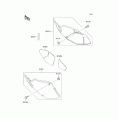 Схема вузла: Side covers для Kawasaki KLX300R