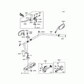 Схема узла: Руль & Пульт управления рулевой для Kawasaki VN900 Vulcan 900 Classic LT
