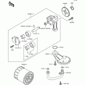 Схема узла: Масляный насос для Kawasaki EN500 Vulcan 500 LTD