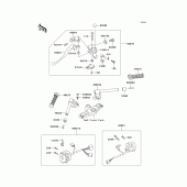 Схема вузла: Кермо & Пульт управління рульовим для Kawasaki ZX600 Ninja ZX-6