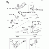 Схема вузла: Кермо & Пульт управління рульовим для Kawasaki ZX1000 Ninja ZX-10R
