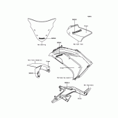 Схема вузла: Decals(Green) для Kawasaki EX650 ER-6F ABS