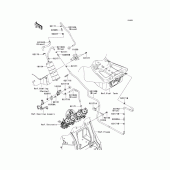 Схема вузла: Fuel evaporative system(1/2)(ca) для Kawasaki ZX1400 Ninja ZX-14R