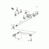 Схема вузла: Лапка КПП для Kawasaki BJ250