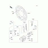 Схема вузла: Переднє гальмо для Kawasaki VN900 Vulcan 900 Custom