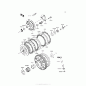 Схема вузла: Зчеплення для Kawasaki ZR900 Z900