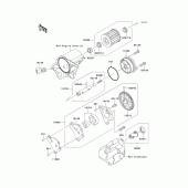 Схема вузла: Масляний насос для Kawasaki KL650 KLR650