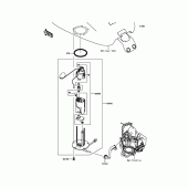 Схема вузла: Паливний насос Kawasaki VN1700 Vulcan 1700 Voyager ABS