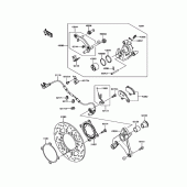 Схема вузла: Заднє гальмо для Kawasaki ZR1000 Z1000 ABS