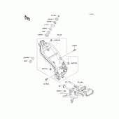 Схема узла: Рама для Kawasaki EX250 ZZR250
