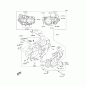 Схема узла: Картер двигателя для Kawasaki KLX400 KLX400SR