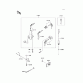 Схема вузла: Замок запалювання для Kawasaki EL250 Eliminator 250