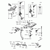 Схема вузла: Замок запалювання для Kawasaki ZX1000 Ninja 1000 ABS