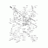 Схема узла: Крепление двигателя для Kawasaki VN1700 Vulcan 1700 Classic