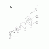 Схема вузла: Водяний насос Kawasaki KLX250 KLX250