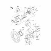 Схема вузла: Заднє гальмо для Kawasaki ZG1400 Concours 14 ABS