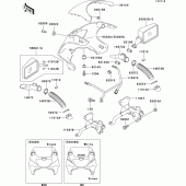 Схема узла: Cowling(1/2)(zx400-l8) для Kawasaki ZX400 ZXR400