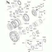Схема вузла: Clutch(1/2) для Kawasaki ZG1000 1000GTR