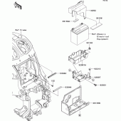 Схема узла: Battery case для Kawasaki ZG1400 1400GTR ABS