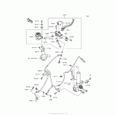 Схема узла: Передний тормозной цилиндр для Kawasaki ZX1000 Ninja ZX-10R