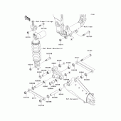 Схема узла: Задняя подвеска для Kawasaki ZX1000 Ninja ZX-10R