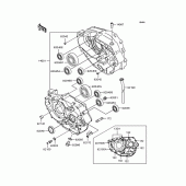 Схема вузла: Картер двигуна для Kawasaki KL250 KL250 Super Sherpa