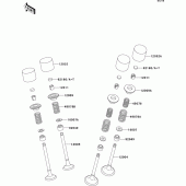 Схема узла: Клапан(ы) для Kawasaki ZX600 ZZ-R600