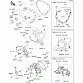 Схема вузла: Left engine cover(s) для Kawasaki EJ800 W800