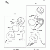 Схема вузла: Meter(s) для Kawasaki EL250 Eliminator 250