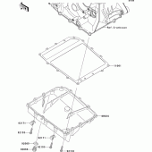 Схема вузла: Oil pan для Kawasaki ZX1000 Ninja ZX-10R