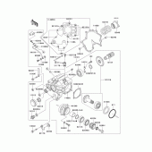 Схема вузла: Front bevel gear(1/3) для Kawasaki VN1500 VN1500 Mean Streak