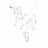 Схема вузла: Stand(s) для Kawasaki EX500 GPZ500S