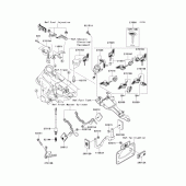 Схема вузла: Ignition switch/locks/reflectors для Kawasaki VN1600 Vulcan 1600 Nomad