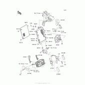 Схема узла: Радиатор для Kawasaki VN1700 Vulcan 1700 Voyager