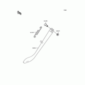 Схема вузла: Підставка для Kawasaki BN125 Eliminator