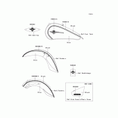 Схема вузла: Decals(black/blue)(d9f) для Kawasaki VN900 Vulcan 900 Classic LT