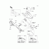 Схема узла: Топливный бак для Kawasaki VN1700 Vulcan 1700 Voyager