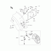Схема вузла: Taillight(s) для Kawasaki VN2000 VN2000 Classic