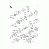 Схема узла: Трансмиссия для Kawasaki KLE250 Anhelo