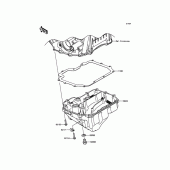 Схема вузла: Oil Pan для Kawasaki ZX1000 Ninja ZX-10R ABS