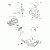 Схема вузла: Fuel injection для Kawasaki EX400 Ninja 400R