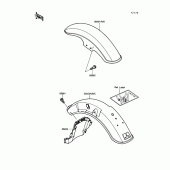 Схема вузла: Fender для Kawasaki VN750 Vulcan 750