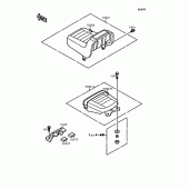 Схема узла: Сиденье для Kawasaki EL250 Eliminator 250LX