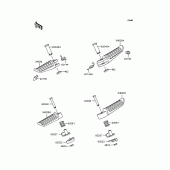 Схема вузла: Підніжки для Kawasaki ZR1100 Zephyr 1100