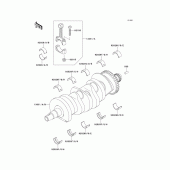 Схема узла: Коленчатый вал для Kawasaki ZX600 Ninja ZX-6R