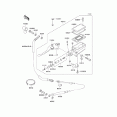 Схема вузла: Clutch master cylinder для Kawasaki ZG1000 Concours