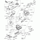 Схема вузла: Air cleaner(1/2) для Kawasaki ZX1000 Ninja ZX-10R ABS