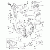 Схема узла: Крепление двигателя для Kawasaki KLX140 KLX140