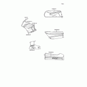 Схема вузла: Наклейки для Kawasaki ZX600 GPX600R