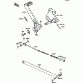 Схема вузла: Лапка гальма для Kawasaki EX500 GPZ500S